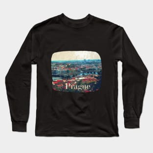 Photography in old city Prague distressed Long Sleeve T-Shirt